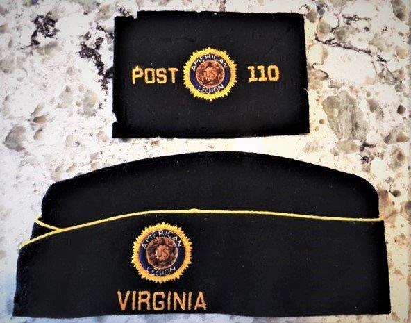 American Legion hat and armband worn                              by Mary B. Waldron as the first Commander of                              Norfolk, VA Post 110 in 1923-1924. (Photography                              by Fred Kinkin)