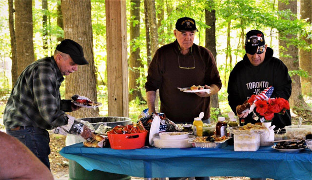 Circling the table are Mark McMillan, Kenny Golden and Chris Allison. (Photography courtesy of Bert and Woody Wendell)