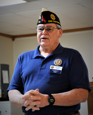 Clifford Dietz, Vice Commander of 2nd District,                              Virginia Department, spoke to members of American                              Legion Post 110 and its Auxiliary Unit on March                              11, 2020 in VA Beach, VA. Dietz, also a member of                              American Legion Post 110, talked about the                              American Legion's Americanism Program and its                              many activities such as the JROTC Awards, Boys                              State, Youth Baseball, and the Oratory Program,                              just to name a few. He also stated, that                              volunteers are needed to support these programs.                              (Photography by Bert Wendell, Jr.)